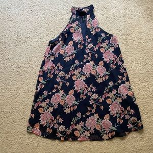 Floral mini shift dress